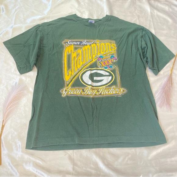 LOGO 7 Other - Green Bay Packers Super Bowl XXXI T-Shirt Green XL
